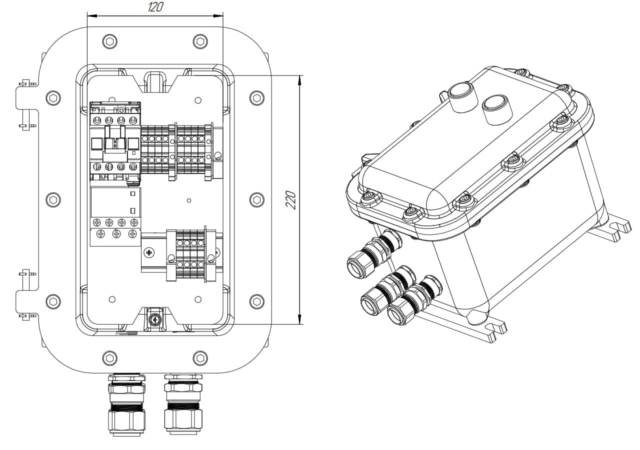 ПКВ МК 1.0 Exd-А-302021-ПУСКАТЕЛЬ-МД-12Т